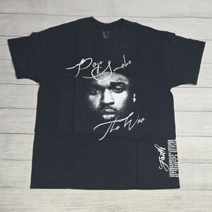VLONE x Pop Smoke Faith Short Sleeve T-Shirt Black & White Size XL NWT